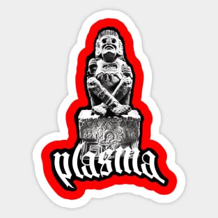 Plasma Mayan Sculpture Sticker